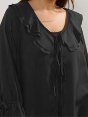 Yours Curve Ruffle Tie Front Cover-Up - صورة 4 من 5