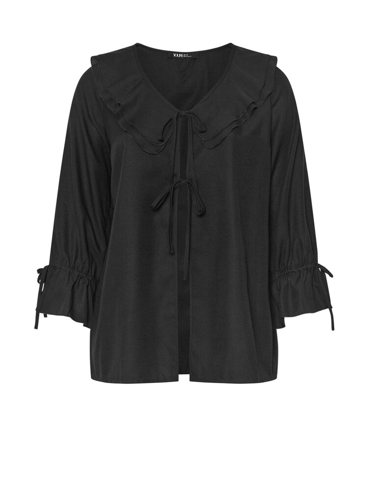 Yours Curve Ruffle Tie Front Cover-Up - صورة 5 من 5
