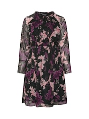 Preto - Yours Curve Tie Neck Midaxi Dress - Imagem 6 de 6