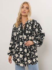 Preto - Yours Curve Trim Bygone Blouse - Imagem 2 de 6