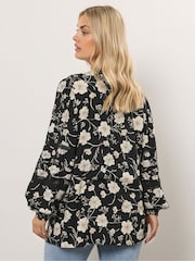 Preto - Yours Curve Trim Bygone Blouse - Imagem 4 de 6