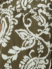 Long Tall Sally Brown Paisley Square Neck Top - Image 5 of 5