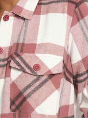 Rosa - Yours Curve Check Shacket - Imagen 6 de 6