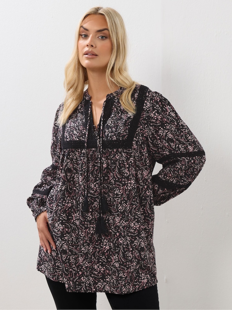 Rosa - Yours Curve Trim Bygone Blouse - Imagem 1 de 5