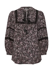 Rosa - Yours Curve Trim Bygone Blouse - Imagem 5 de 5