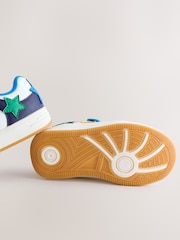 Little Bird by Jools Oliver Blue Bright Rainbow Star Trainers - Image 5 of 5