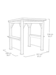 Keter White Troy Adirondack Chair - Image 4 of 6