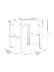 Keter Green Grill Gazebo - Image 4 of 6