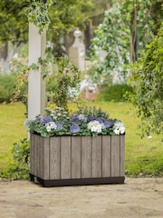 Keter Ashwood Deco Rectangular Planter - Image 1 of 6