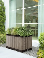 Keter Ashwood Deco Rectangular Planter - Image 2 of 6