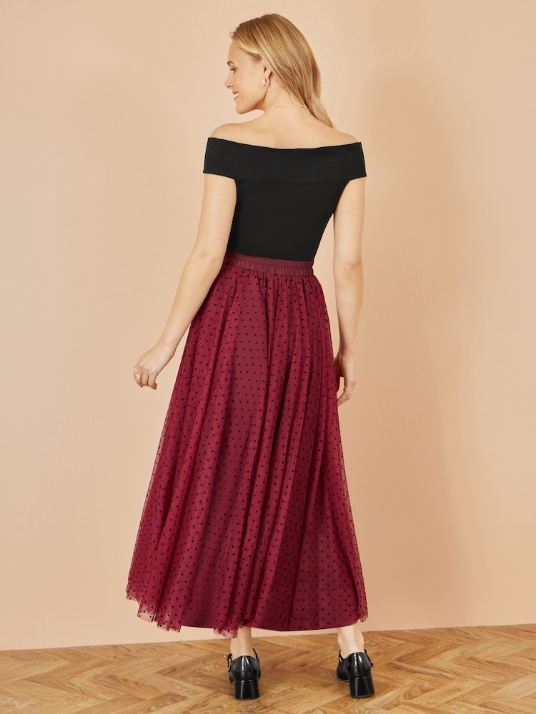 Yumi Black Jersey Cotton Bardot Top With Knot Detail - Image 4 of 4 Yumi Black Jersey Cotton Bardot Top With Knot Detail - Image 4 of 4