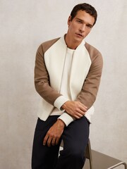 Reiss Off White/Oatmeal Rylan Jacket - Image 1 of 8