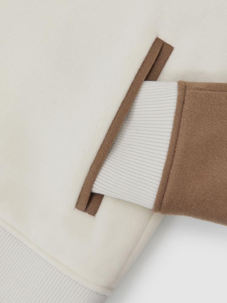 Reiss Off White/Oatmeal Rylan Jacket - Image 8 of 8