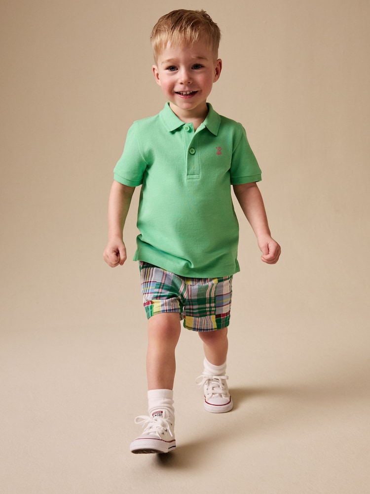 Multi Patchwork Chino Shorts (3mths-7yrs) - Image 2 of 3