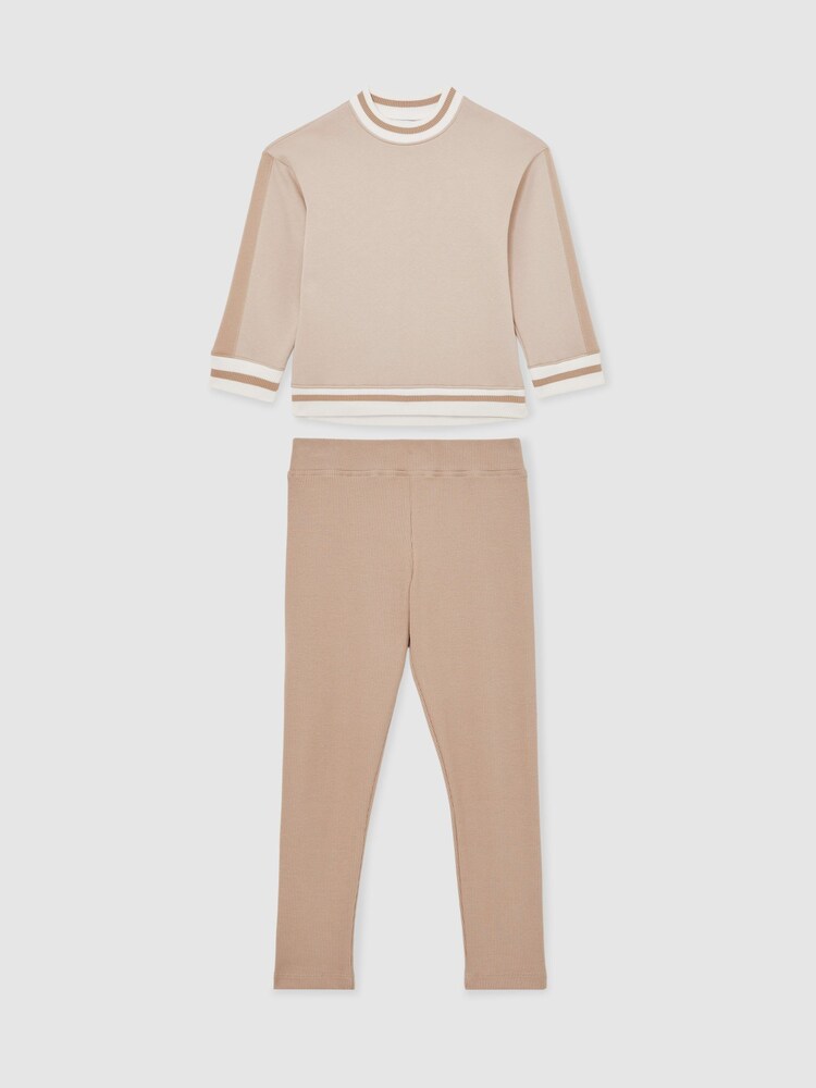 Reiss Neutral Jannie Oversized Sweatshirt - Image 1 of 4 Reiss Neutral Jannie Oversized Sweatshirt - Image 1 of 4