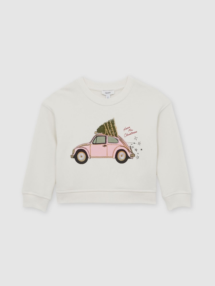 Reiss Ivory Eliza Sweatshirt - Image 2 of 5