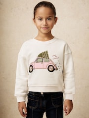 Reiss Ivory Eliza Sweatshirt - Image 4 of 5