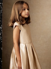 Reiss Gold Nia 9-13 yrs Dress - Image 4 of 5
