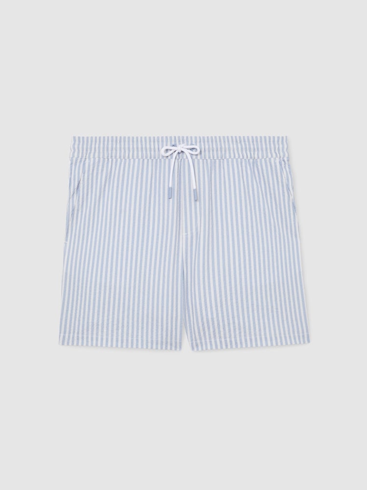Reiss Soft Blue/White Bay Swim Shorts - Image 2 of 6