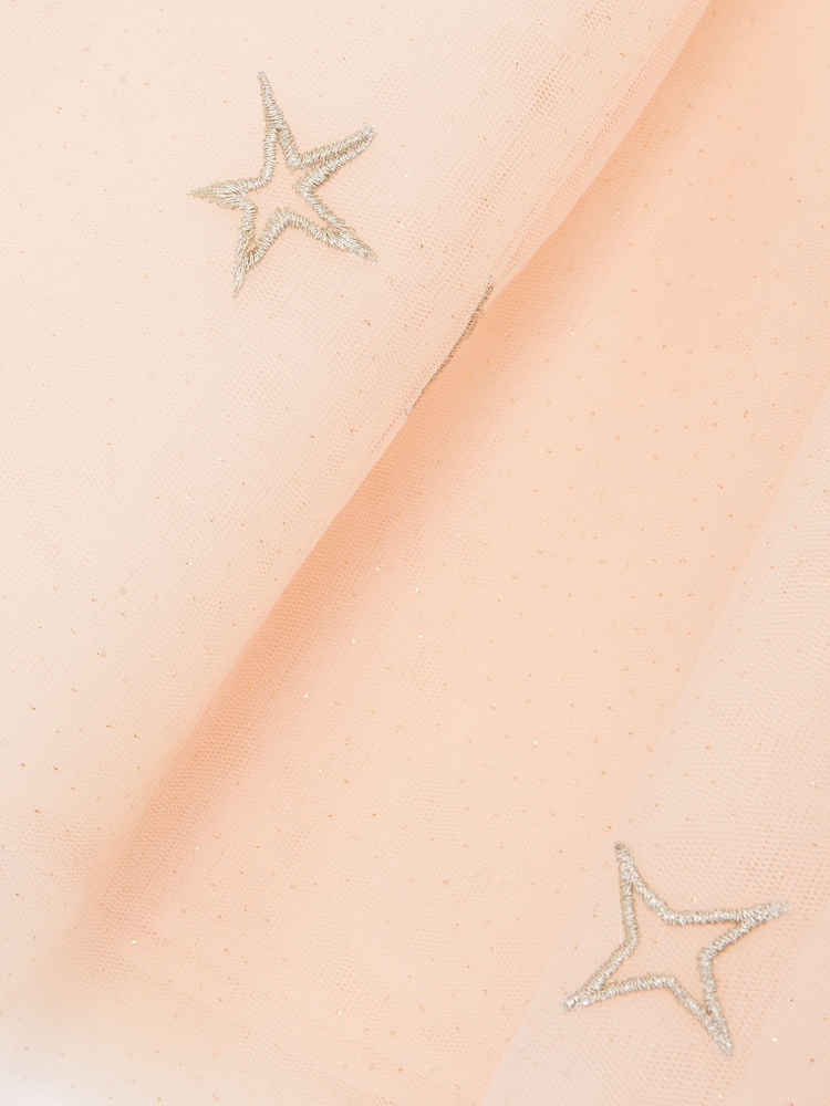 Reiss Pink Mari 3-9 yrs Star-Embroidery Tulle Dress - Image 6 of 6 Reiss Pink Mari 3-9 yrs Star-Embroidery Tulle Dress - Image 6 of 6