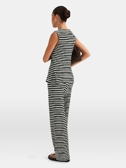 TALA Black Stripe Knit Tie Detail Top - Image 2 of 3