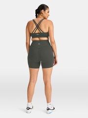 TALA Grey DayFlex Wrap High Waisted Cycling Shorts - Image 2 of 3