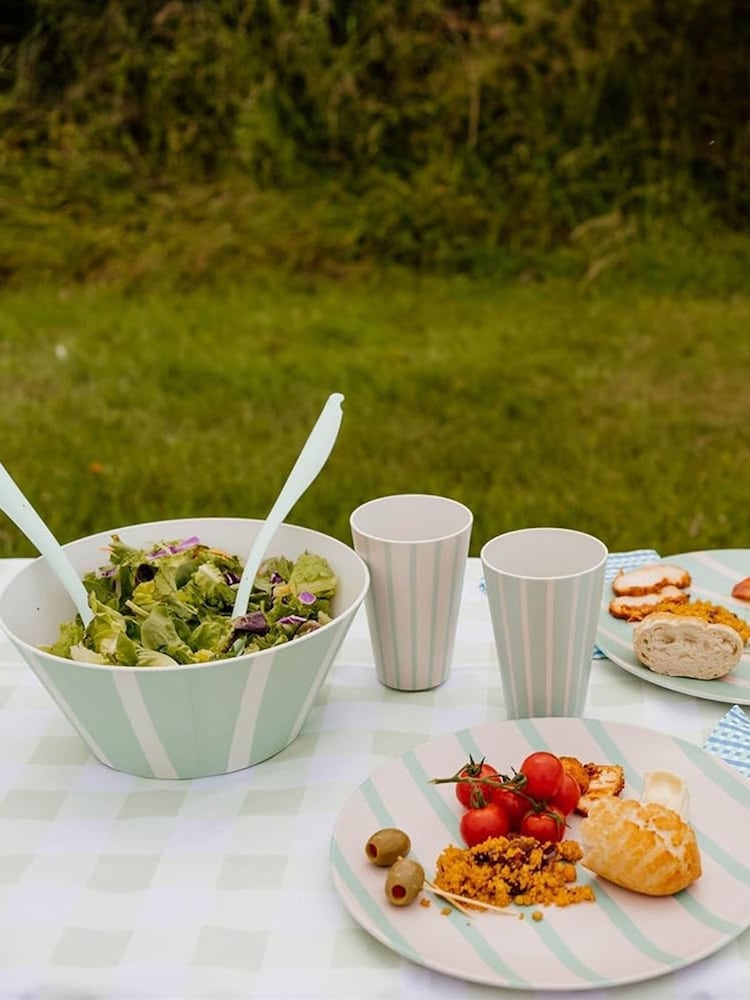 Bayside 12 Piece Mint Thurlestone Picnic Dinner Set - Image 1 of 4