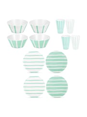 Bayside 12 Piece Mint Thurlestone Picnic Dinner Set - Image 4 of 4