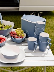 Bayside Blue Pool 5L Cool Box Plates + 4 x Tumblers Set - Image 3 of 4