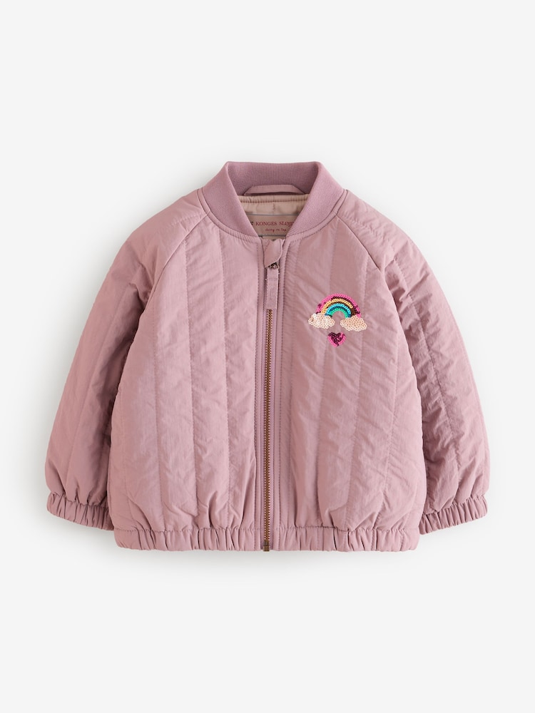 Konges Sløjd Purple Juno Sequin Bomber Jacket - Image 1 of 2 Konges Sløjd Purple Juno Sequin Bomber Jacket - Image 1 of 2