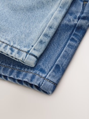 Blue Denim Bleach Pull On Shorts 2 Pack (3mths-7yrs) - Image 6 of 6