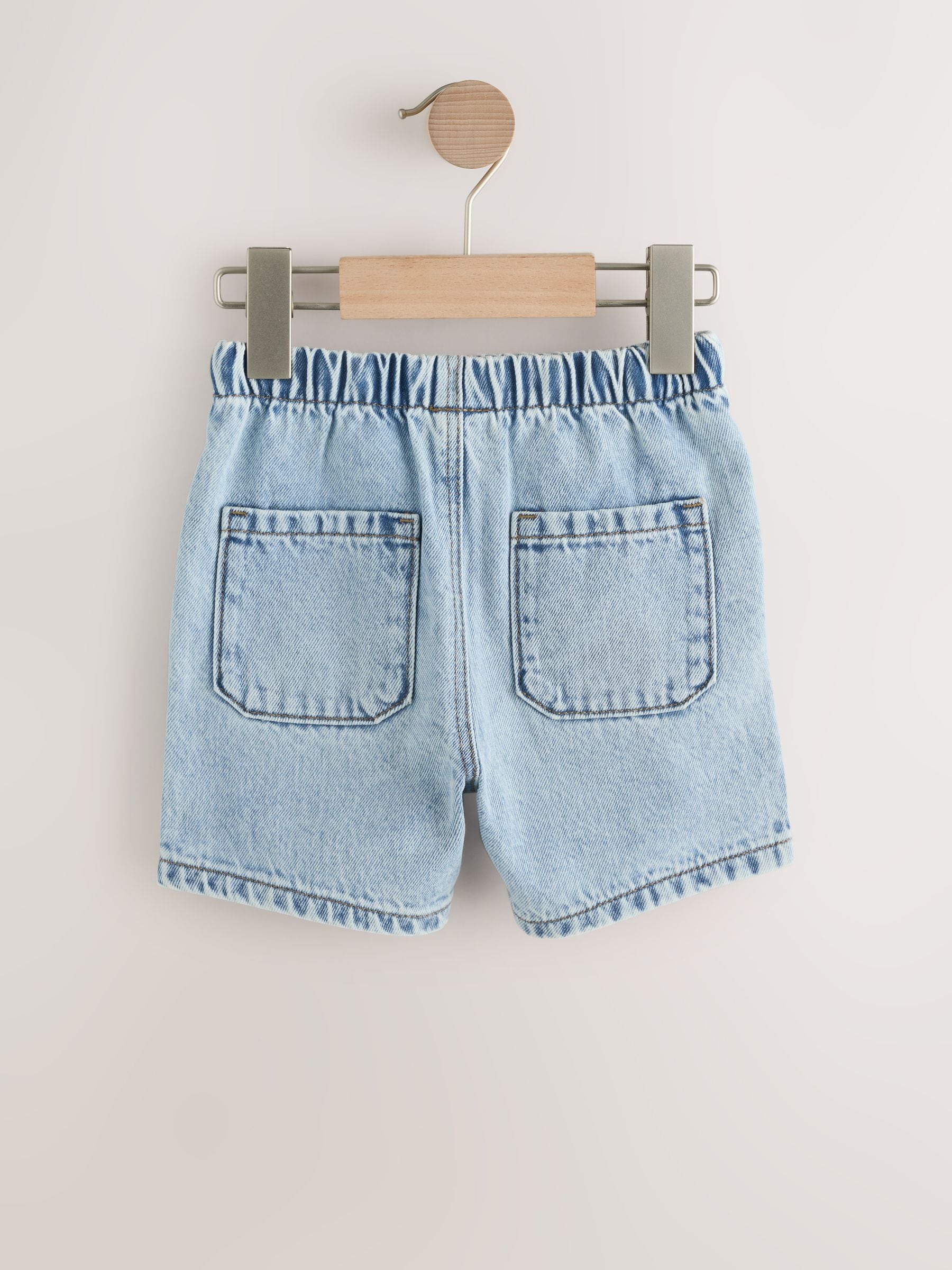 Buy Light Blue Pull On Loose Denim Shorts (3mths-7yrs) from Next USA