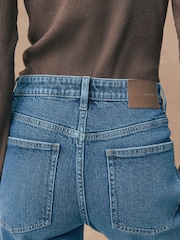 Dark Blue Stretch Boyfriend Jeans - Image 4 of 7