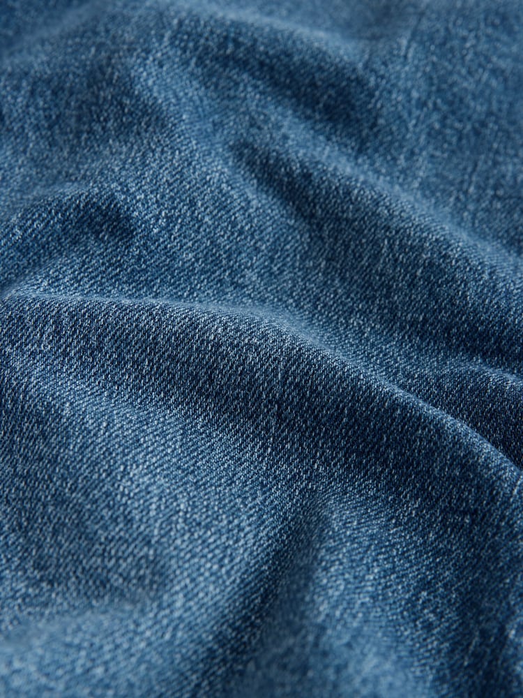 Dark Blue Stretch Boyfriend Jeans - Image 9 of 9