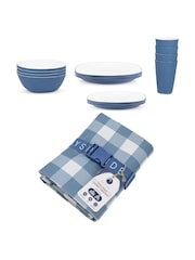 Bayside 16 Piece Blue Pool Set with Picnic Blanket - Image 1 of 5
