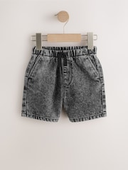 رمادي - شورت دنيم فضفاض سهل الارتداء (3شهور-7سنوات) - Image 5 of 8