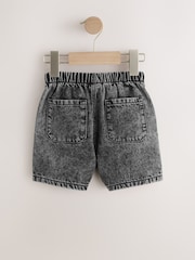 رمادي - شورت دنيم فضفاض سهل الارتداء (3شهور-7سنوات) - Image 6 of 8