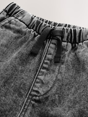 رمادي - شورت دنيم فضفاض سهل الارتداء (3شهور-7سنوات) - Image 7 of 8