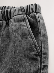 رمادي - شورت دنيم فضفاض سهل الارتداء (3شهور-7سنوات) - Image 8 of 8