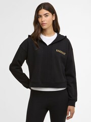 Barbour® International Black Alexis Hoodie - Image 1 of 6