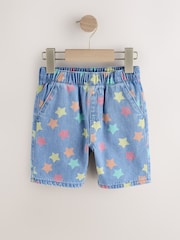 Mid Blue Denim Pull On Loose Shorts (3mths-7yrs) - Image 6 of 9
