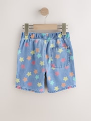 Mid Blue Denim Pull On Loose Shorts (3mths-7yrs) - Image 7 of 9