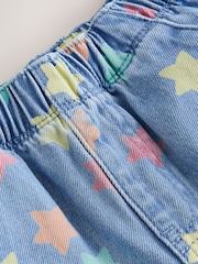 Mid Blue Denim Pull On Loose Shorts (3mths-7yrs) - Image 9 of 9