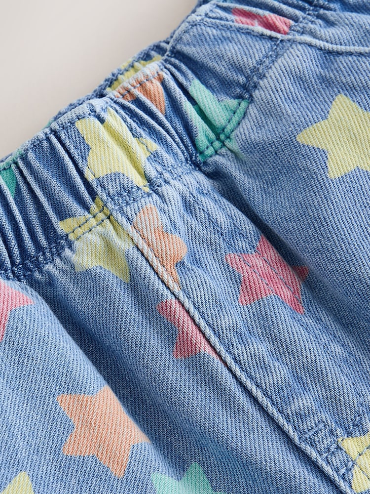 Mid Blue Denim Pull On Loose Shorts (3mths-7yrs) - Image 9 of 9