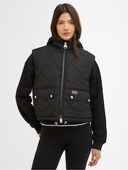 Barbour International Black Nia Gilet - Image 1 of 6