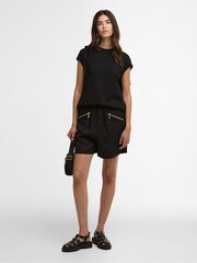 Barbour® International Black Brianna Shorts - Image 1 of 6