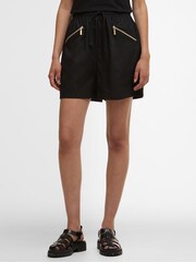 Barbour® International Black Brianna Shorts - Image 2 of 6