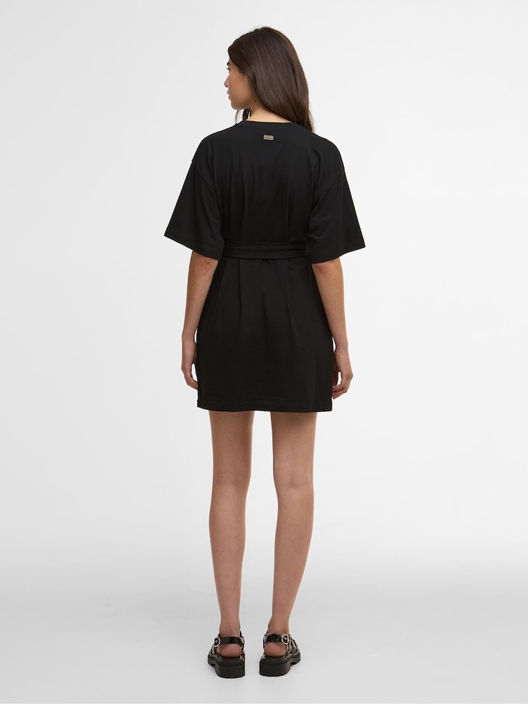 Barbour International Black Uma Mini Dress - Image 2 of 7