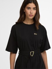 Barbour International Black Uma Mini Dress - Image 4 of 7