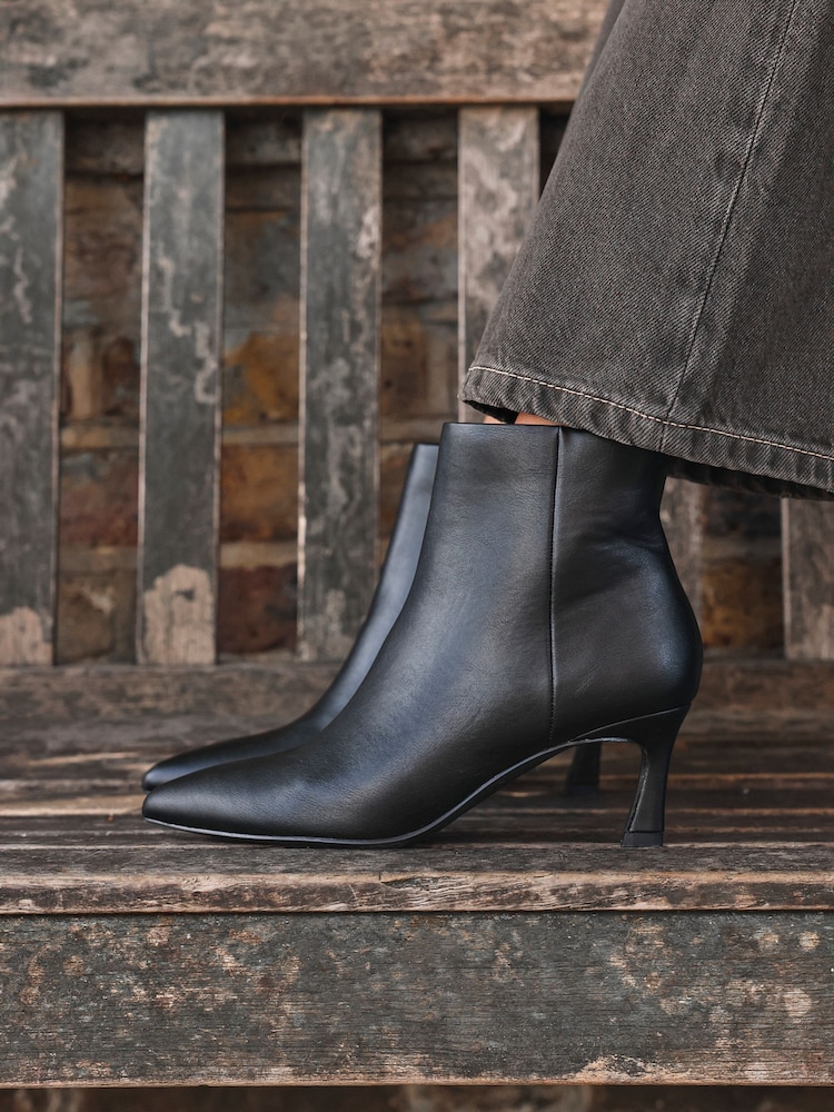 Linzi Black Secured Pointed Toe Stiletto Ankle Boots - Image 1 of 7 Linzi Black Secured Pointed Toe Stiletto Ankle Boots - Image 1 of 7